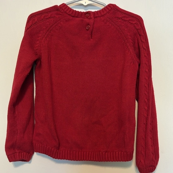 Girls Cable Knit Sweater - Holiday Traditions - Salsa - Picture 3 of 5